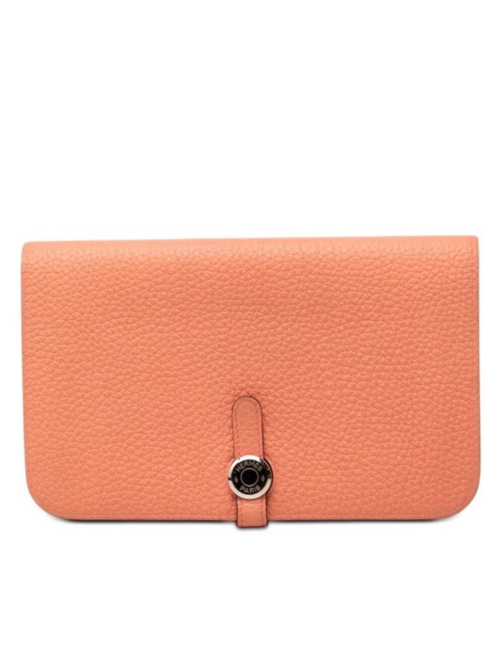 Hermes Dogon GM Bifold Wallet Pink Taurillon Clemence